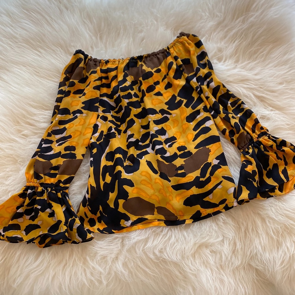 Betsey Johnson Animal Print Top - Size 2